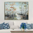 thumbnail image 2 of Outdoor Living and Style 50" Green and Brown Rectangular Framed Trees Wall Art, 2 of 2