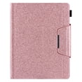 thumbnail image 7 of TECH CIRCLE for iPad Pro 13-Inch M4 Case 2024, PU Leather Folio Case with Auto Sleep Wake & Stand Function, Built-in Pencil Loop & Card Slots & Pocket, Protective Glitter Shimmer Cute Cover, Rosegold, 7 of 7
