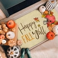 thumbnail image 6 of Fall Door Mat Outside,Buffalo Plaid Pumpkin Football Welcome Mat for Front Door,Thanksgiving Autumn Indoor Outdoor Rugs,Happy Fall Y''all Doormat for Farmhouse Home Porch Decorations 30" x 17", 6 of 6