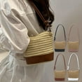 thumbnail image 2 of InsCrazy Woven Crossbody Shoulder Bag for Women, Lightweight Tote Bag Messenger Bag Daypack for Travel, 2 of 8