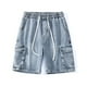 thumbnail image 2 of Pantalones cortos vaqueros holgados para hombre de Cagnkofi, estilo informal, estilo bermudas, holgados y rectos., 2 of 6