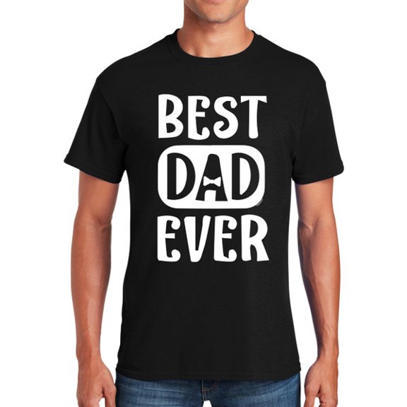 Best Dad Ever T-shirt for Men Black Size-S