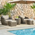 thumbnail image 4 of CHITA Patio Wicker Furniture Set Outdoor Rattan Bistro Set,Side Table, 4 of 6