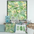 thumbnail image 2 of Designart 'Yellow Flowers and Tropical Foliage XIV' Modern Framed Canvas Wall Art Print, 2 of 5