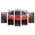 thumbnail image 1 of Cuadro Decorativo Auto Ferrari Deportivo Rojo Juego De 5 Piezas 150x80cm Ideal Para Sala Oficina Taller Decoración Moderna, 1 of 5