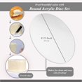 thumbnail image 4 of CPDD Acrylic Cake Disc, 8.25 Inch 2 Pack - Round Acrylic Cake Disc Set, Acrylic Disk for Cake CPDD rating, 1/8in Thick 8.25 Inch, 4 of 9