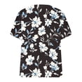 thumbnail image 5 of Hxshgdsn Summer Plus Size Cotton T Shirts Womens Loose Fit V Neck Tops Short Sleeve L-5X Stretchy Casual L Tees (L, Black 01), 5 of 5