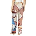 thumbnail image 3 of Sigee Gnomes Books Tea Cups Print Women's Soft Pajama Pants - Breathable and Comfortable Lounge Sleep Bottoms with Elastic Waistband and Pockets-Small, 3 of 9