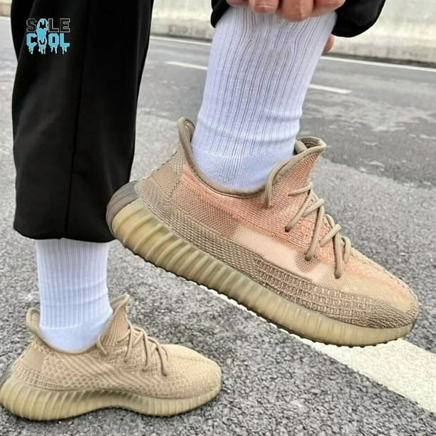 Ad-id-as Yeezy Boost 350 V2 Lace Up Brown Sneakers Casual Mens Shoes FZ5240