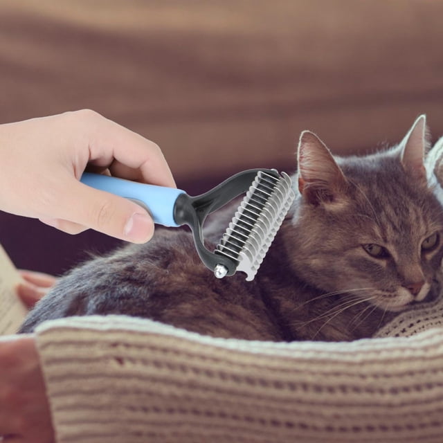 Peine para perros, herramienta de aseo para mascotas con piel de perro y gato, cepillo para el pelo para mascotas, fiel a su promesa Jadeshay A