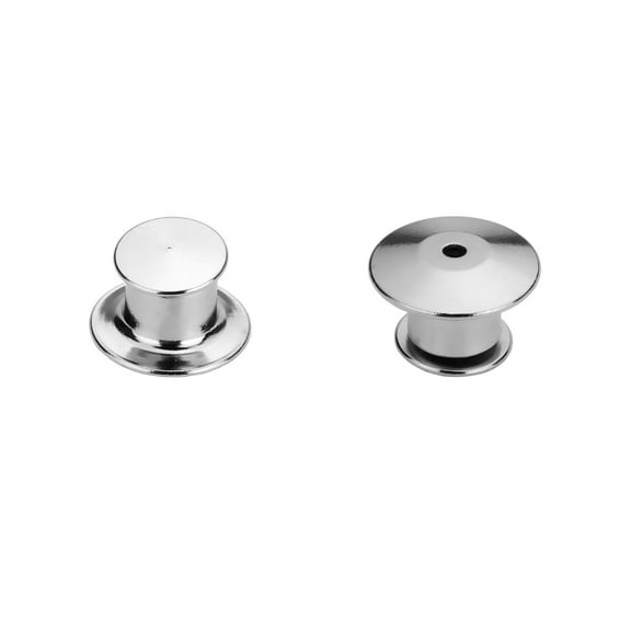 30Pcs Locking Pin Backs, Metal Pin Locks Back, Locking Buckles for Brooch DIY Crafts Badges Enamel Lapel Needles Pin Lock, Multi-function Metal Pin, Easy to Use, Silver