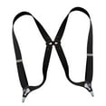 thumbnail image 4 of Segolike 2x Casual Men Women Suspenders Elastic Y Back Adults Back Belt Comfortable Clip Buttons Pants Suspender for Wedding Party Orchestra Gray Black, 4 of 8