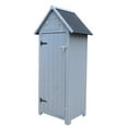 thumbnail image 4 of Outop Adjustable Wooden Garden Storage Shed with Installation Kit, 65.75" x 30.31" x 20.48", Natural, 4 of 7