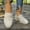 Beige, variant on Women's Vintage Slip on Flat Walking Shoes, Casual Loafers Breathable Lining Comfortable Cushion Sole, Classic Penny Moccasin Shoes for Daily Leisure