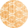 thumbnail image 1 of Ahgly Company Indoor Round Abstract Orange Contemporary Area Rugs, 6' Round, 1 of 1