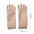 thumbnail image 3 of Unique Bargains 1 Pair Sunblock Mittens Ditsy Floral Lace Sun Block Driving Gloves for Women Pink, 3 of 5
