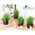 thumbnail image 4 of Mini plantas artificiales Der Rose, paquete de 6 unidades, para decoración del hogar y la oficina, 4 of 7