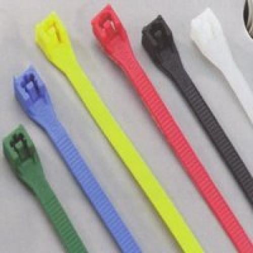 Calterm 73242 Cable Tie, 2 in Max Bundle Dia, 6/6 Nylon, Assorted, 8 in L