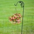 thumbnail image 3 of Artificial Flowers in Basket Artificial Hanging Baskets with Flowers Coconut Lining Basket Hanging Daisy Plant with Hook, 3 of 6
