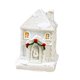 thumbnail image 1 of Casa navideña luminosa, adornos luminosos, adornos navideños de resina blanca, Estilo A, 1 of 9