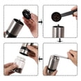 thumbnail image 3 of 6 adjustable settings with manual coffee , conical burr mill stainless, 3 of 8