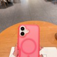 thumbnail image 2 of Allytechgroup Magnetic Translucent Back Case Cover for Apple iPhone 16 Plus, Rugged Bumper Heavy Duty Shockproof Anti-Scratch Protective Stylish Phone Case for Women Men, Rose, 2 of 8