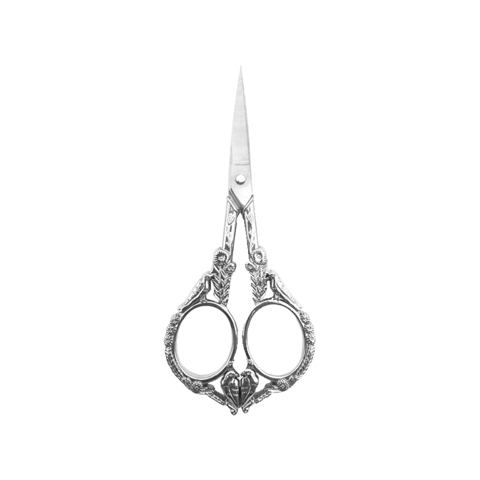 Tidawave Small Craft Scissors Straight Sharp for Trimmer Precision Shear  Fondant Clay Tools Eyebrow Travel Sewing with Safe Protective Ca