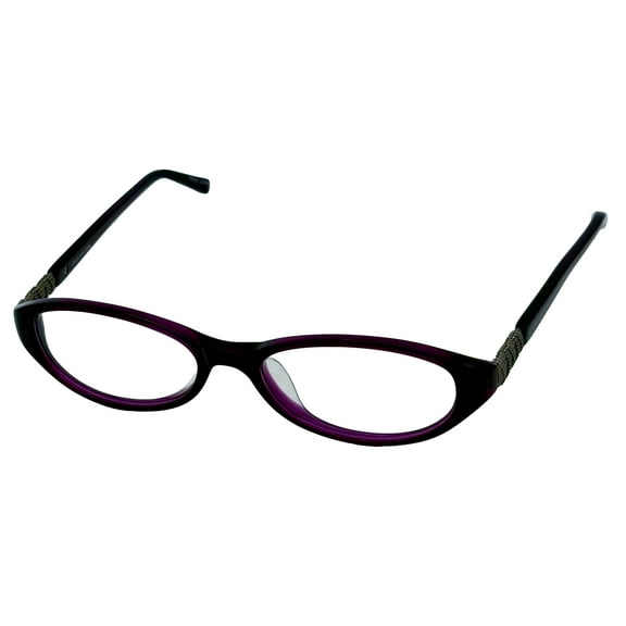 Jones New York Women's Plastic Soft Rectangle Eyeglass Frames, Purple 51mm Pair
