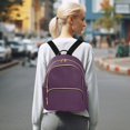thumbnail image 7 of JIALIOU Mini Backpack Purse for Women Quilted Casual Daypack Small Travel Shoulder Bag, Magenta Purple, 7 of 7