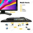 thumbnail image 4 of LESOWN VGA Industrial Touch Monitor 19 inch 1440x900 FHD LCD Screen DC12V VESA Display with Speakers for Gaming Projection TV PC, 4 of 8