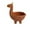 Brown, variant on HomeKingdee Cute Llama Planter in Terracotta Color for Cactus Small House Plants Indoor Outdoor Planter