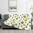 thumbnail image 2 of Fotbe Funny Avocado In Mexican Clothes Manta de Franela con Estampado, Manta Ultrasuave para Cama, Sofá, Auto, Hipoalergénica y Antibolitas-50"x40", 2 of 6