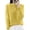 Yellow, variant on Oksale Knit Sweaters for Women Trendy High Neck Pullover Shirts Soft Comfy Long Sleeve Fall Tops White L