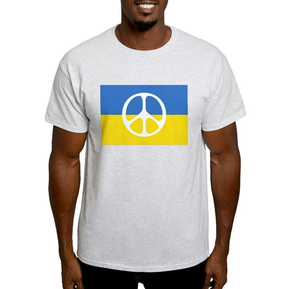 CafePress - Pray For Peace In Ukraine T Shirt - Light T-Shirt - CP