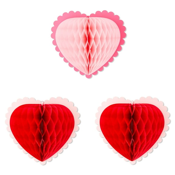 Heart Danglers, Red and Pink, 3 Count, Valentine's Day by Way To Celebrate