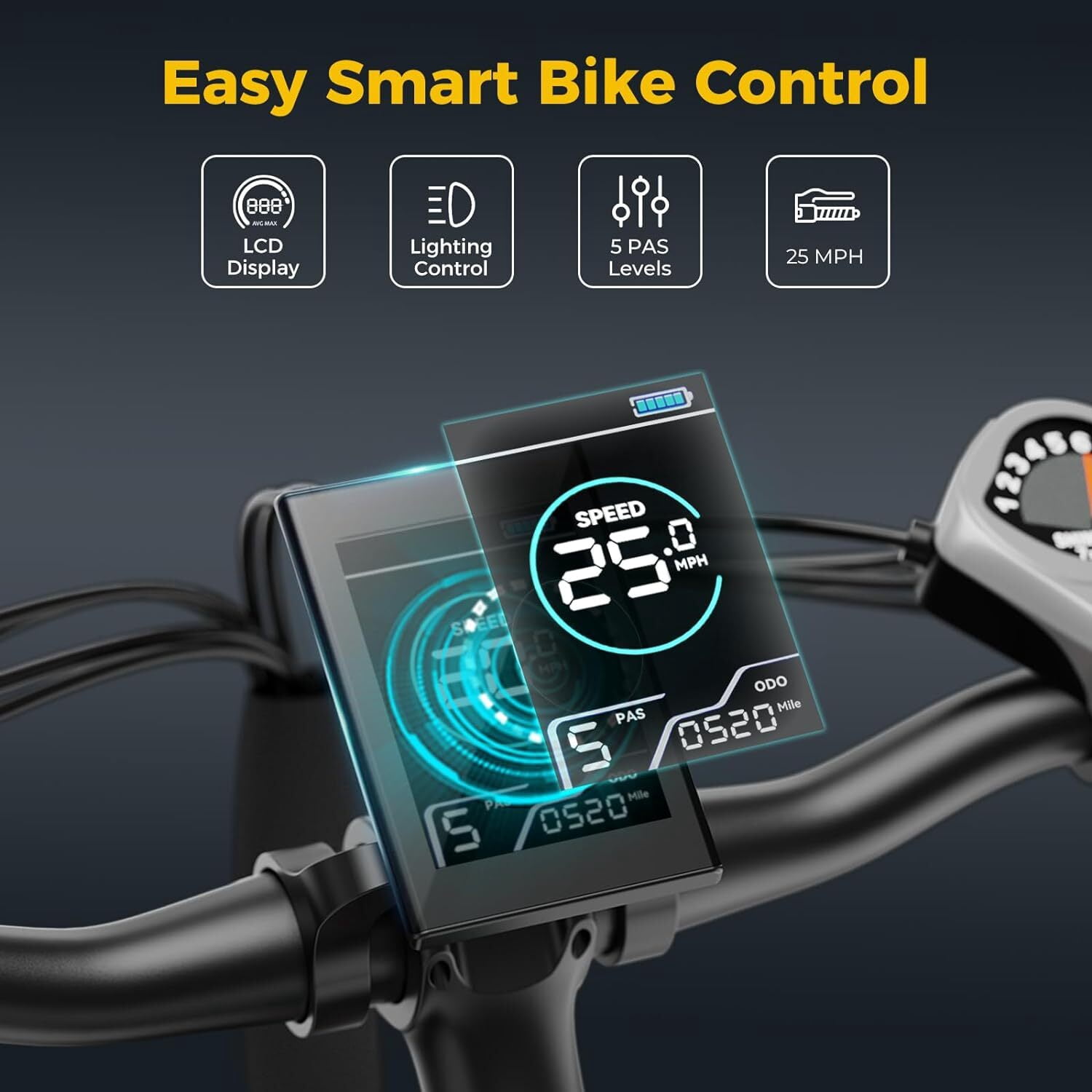 Yoloway Electric Bike for Adults, 27.5" E Bike for Adults, 500W Ebike with 480Wh Removable Battery, Commuter Electric Mountain Bike with Front Fork Suspension