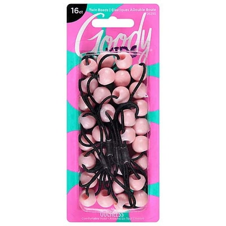 Goody Styling Essentials Girls Mosaic Twinbead Ponytailer Assorted Colors - 16 count