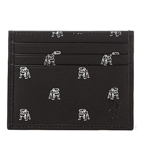 Polo Ralph Lauren Men`s Bulldog Card Case (Black(4035), One Size)