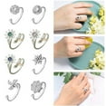 thumbnail image 2 of QQTDFG Adjustable Creativity Crystal Rings Anti Stress Anxiety Ring Rotate Freely-Box, 2 of 9