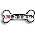 thumbnail image 1 of I Love My Golden Retriever Car Magnet Bumper Sticker 3"x7", 1 of 4