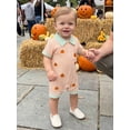 thumbnail image 6 of RUINIXCW Baby Boys Jumpsuit, Short Sleeve Stripes Pumpkin/Ghost Summer Romper Halloween Clothes, 6 of 9