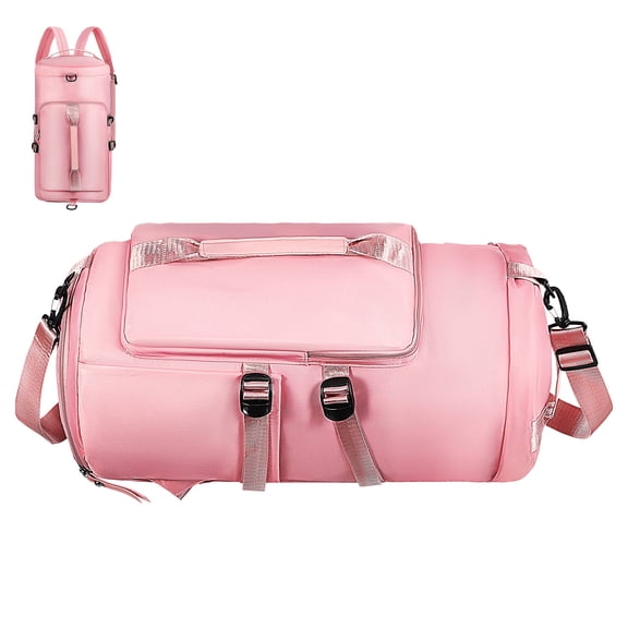 TAILTOSS 1Pcs Gym Backpack For Women Polyester Multiple Compartments Comfortable Carrying Minimalist Design Pink