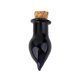 thumbnail image 3 of de 10 pequeños tapones de corcho vacíos, botellas de vidrio, viales, tarros, collar de deseos, color negro Fernando minibotella, 3 of 7