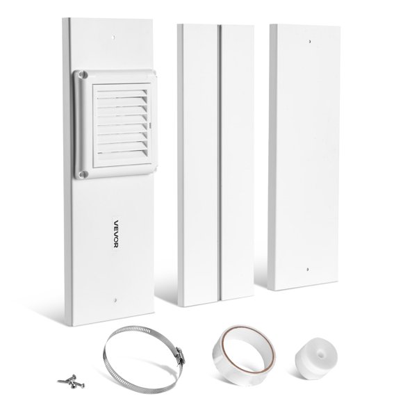 VEVOR Dryer Vent Window Kit Fits 4 Inch Hose Adjustable for Sliding Windows