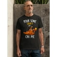 thumbnail image 2 of Turkey Pour Some Gravy On Me Funny Thanksgiving Unisex Men's T-shirt For Men, M, Black, 2 of 6