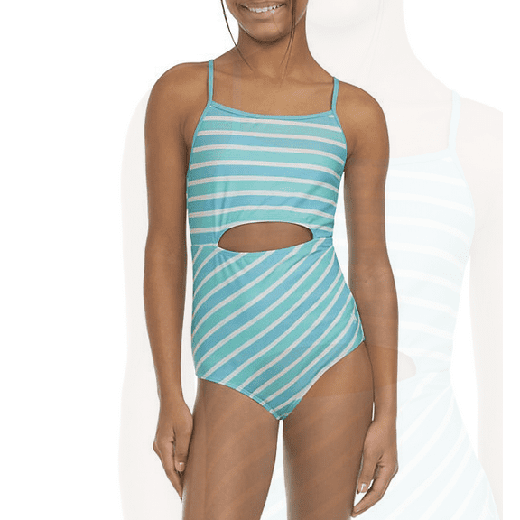 Hurley Girls One Piece Swimsuit 4 Turquoise Waves