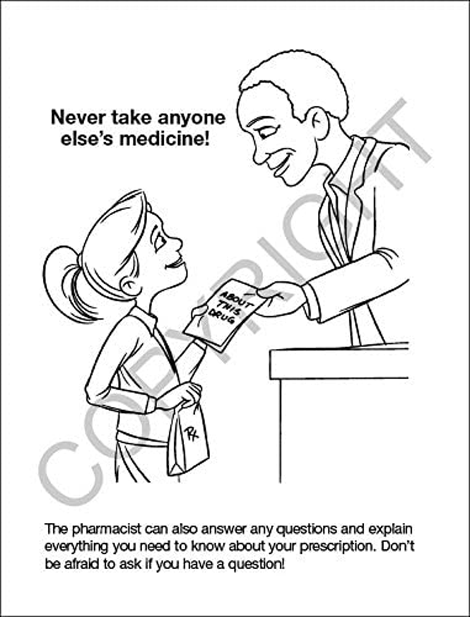 ZoCo 25-Pack A Visit to the Pharmacy Coloring & Activity Book Set, 16 Pages