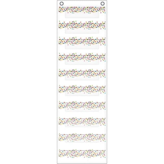 Confetti File Storage Pocket Chart