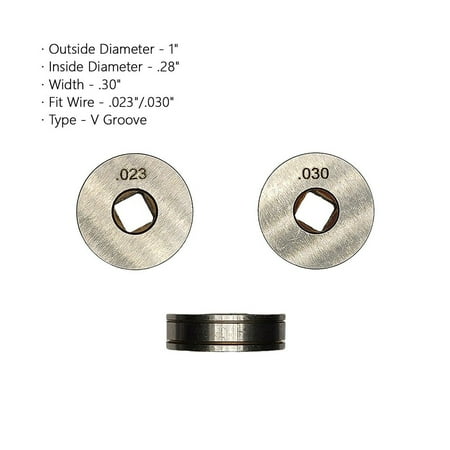 

Drive Roll .023 .030 .035 .045 Knurled V U Groove Wire Feed for MIG Welders