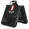 thumbnail image 2 of Plain Leather Case Compatible With Samsung Galaxy Z Flip 4, Hard Pc Shockproof Cover With Ring Kickstand, 2 of 5